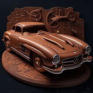 3D модель Mercedes Benz 300SL (STL)